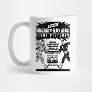 SHAZAM vs. BLACK ADAM - Fight poster Mug